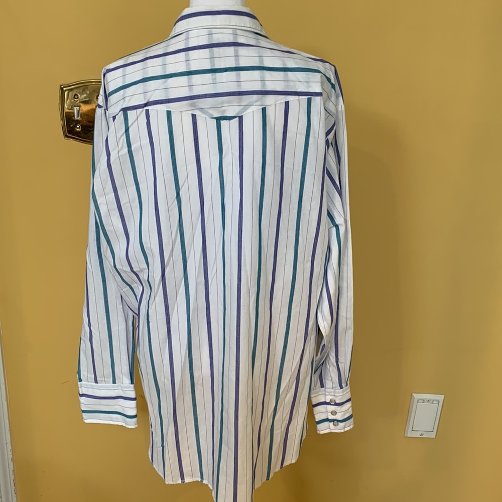 💗MENS - Stripe button up multicolor shirt (copy) - Picture 5 of 6